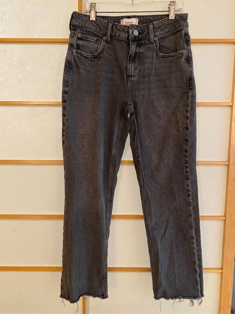 Dark Grey BDG Cropped Cowboy Jeans - Size 26 - Straight Cut